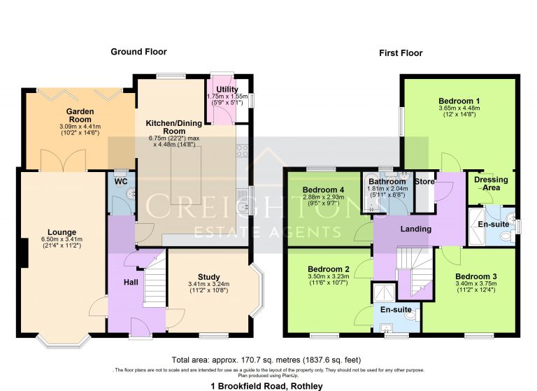 1 Brookfield Road, Rothley - all floors