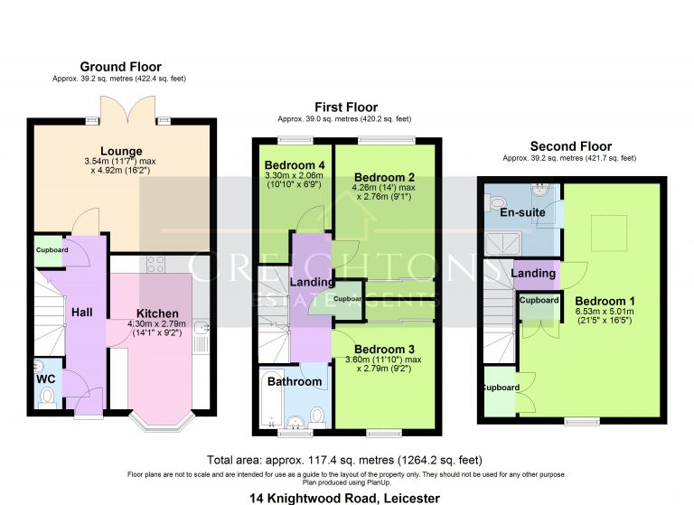 14 Knightwood Road, Leicester floorplan