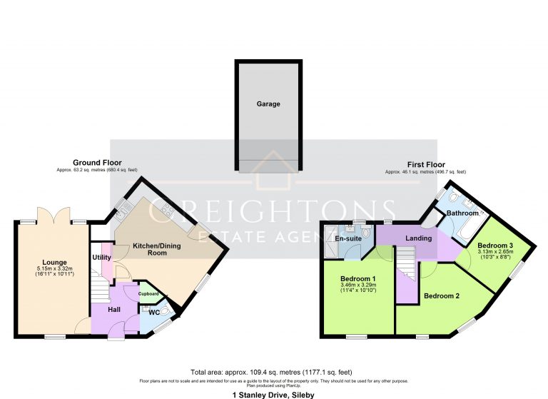 1 Stanley Drive, Sileby floorplan