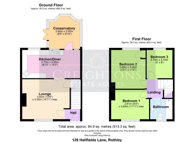 129 Hallfields Lane, Rothley - all floors